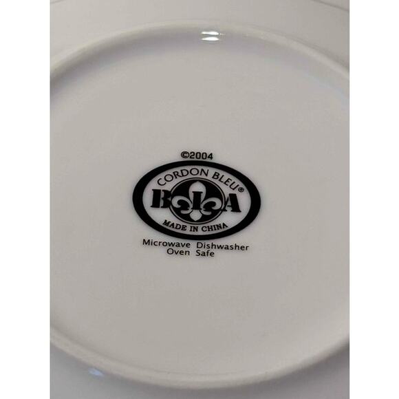 BIA Cordon Bleu Appetizer Plates Wine Labels Porcelain 6" Colorful Serveware - Picture 8 of 11